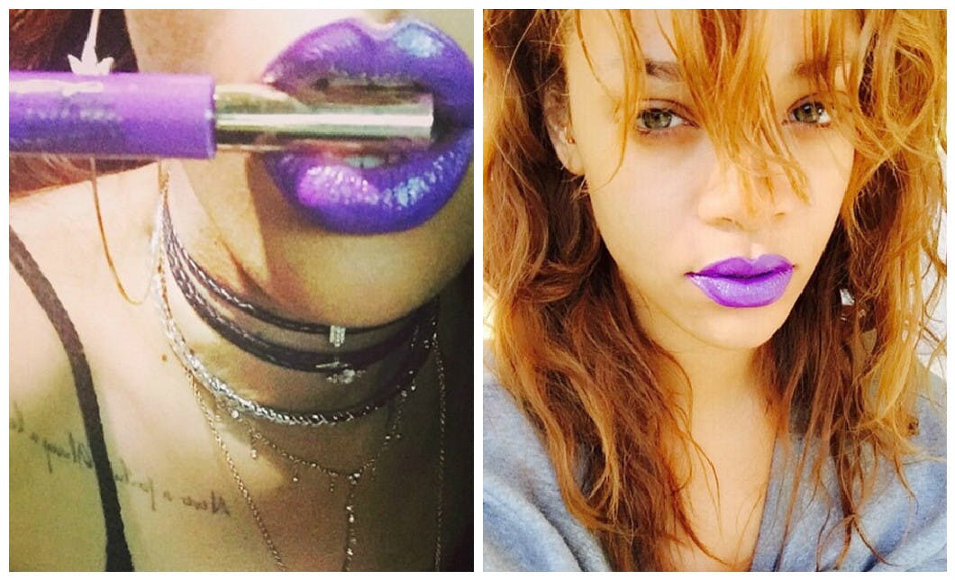 Rihanna purple lipstick online